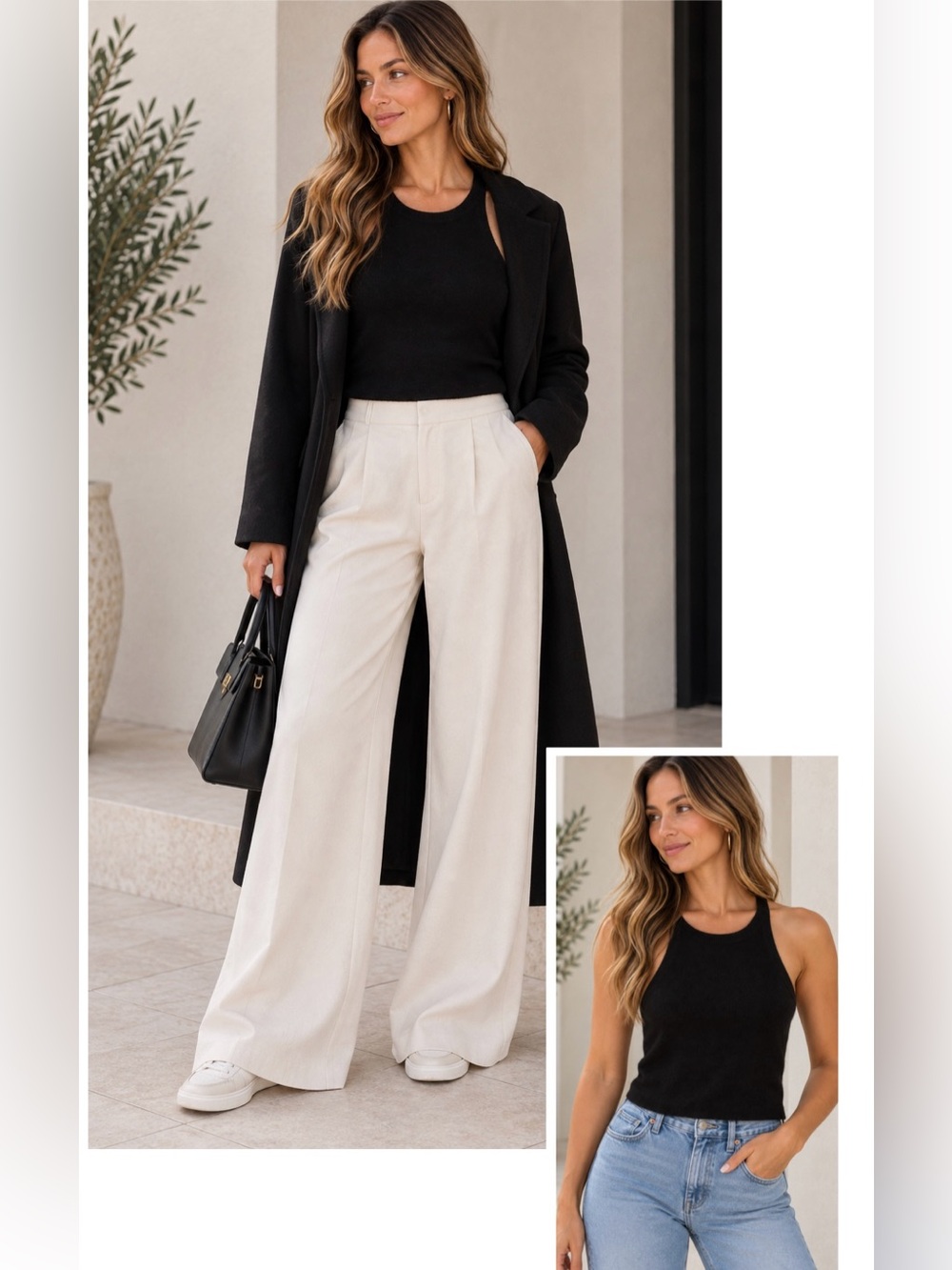 HOUSE OF HARLOW 100% Cashmere Tank